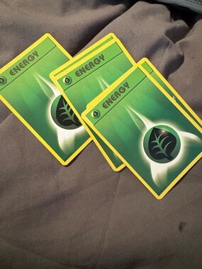 6 Green Energy Pokemon Cards